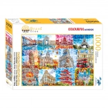 Puzzle Brain Tree Landmarks in Color 1000 Pieces