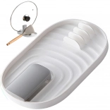 Égouttoir de cuisine pour cuillères et couvercles