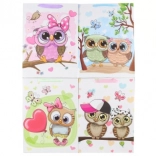 Gift bag with owl motif 31 × 42 × 12 cm