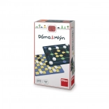 Dino travel checkers and Nine Men's Morris