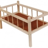 Wooden doll crib