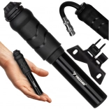 Hand-Mini-Fahrradpumpe TRIZAND mit Rahmenhalter, kompakte Aluminium-Ausführung, 7 bar