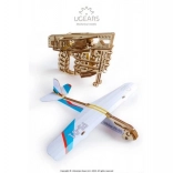 Ugears puzzle mécanique 3D en bois avion lanceur