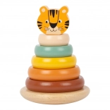 Wooden Stacking Toy Tiger Safari