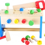 Wooden Workbench and Toolbox 2-in-1 small foot