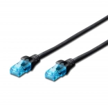 Patch cable U/UTP cat.5e PVC 2m black