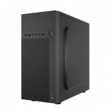 Natec Helix MicroATX Mini‑Tower mit USB‑C, schwarz
