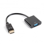 DisplayPort-auf-VGA-Adapter, 15-polig, Stecker auf Buchse, 10 cm, schwarz