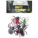 set of plastic insects 5 pcs in a bag
