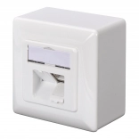 Wall Network Outlet CAT 6A 2x RJ45, Shielded