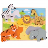 Bigjigs Toys Safari Insert Puzzle