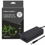 Ladegerät für E‑Bikes 36 V Li‑Ion, 42 V 2 A, Stecker 5,5 × 2,1 mm