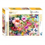 Puzzle Brain Tree Flowers and Butterflies 1000 pieces