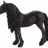 Mojo Friesian Horse – realistic figurine for kids and collectors