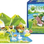 Three-layer foam 3D puzzle Frog Pond small foot
