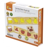 Wooden Educational Game Match and Sort Colors and Shapes