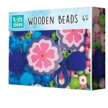 Small Blue Wooden Beads – Creative Jewelry-Making Set