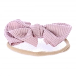 Baby Headband with Bow - Dusty Pink