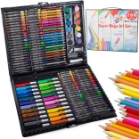 Art set in a carry case, 168 pieces