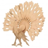 Wooden 3D Puzzle – Peacock