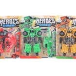 Robot de construction pliable – kit de construction en plastique 2-en-1