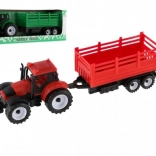 Plastic tractor with trailer