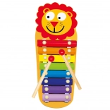 Bino kids' metal xylophone Little Lion