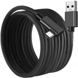 USB-A 2.0 naar USB-C kabel 5 m met haakse stekker IZOXIS