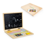 Houten educatieve laptop met magnetisch bord ECO TOYS