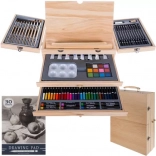 Painter’s case with easel, 83‑piece set MAALEO