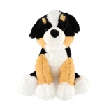 Plush Sitting Puppy 38 cm black‑brown‑white