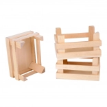 Small Foot set of 3 wooden crates for food