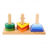 Wooden educational shape sorter Bigjigs Toys – stack and twist