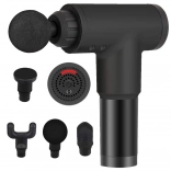 Pistolet de massage pour massage musculaire profond, 6 vitesses et 4 embouts