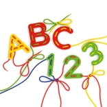 Quercetti threading letters and numbers ABC + 123