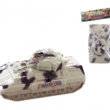 Tank with light and sound, battery-powered