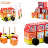 Minibus Happy Animals Wooden Puzzle