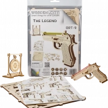 Wooden 3D Puzzle Gun Legend BRT‑19 WOODEN CITY (31 pieces)