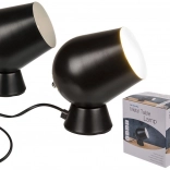 Metall-Tischlampe Schwarz