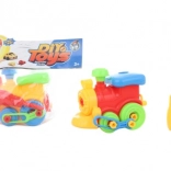 Screw-together plastic locomotive for children