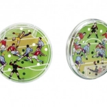 Pocket Football Puzzle – Double-Sided Marble Game (Ø 9 cm)