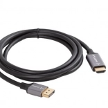 DisplayPort to HDMI Cable 1.8 m 4K black–silver