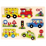Bino Wooden Inserting Puzzle Transport
