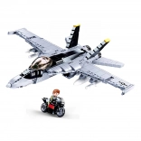 Sluban ModelBricks F/A-18 Super Bumblebee Jet Building Set