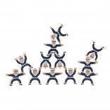 Figurines empilables en bois Marins