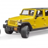 Bruder Jeep Wrangler Rubicon with Cyclist and Bike