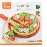 Wooden cut-and-serve pizza for kids 18m+