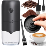 Elektrische Reisekaffeemühle mit einstellbarem Mahlgrad und USB‑C