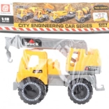 Plastic crane truck with extendable boom