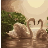 diamond painting Swan Song 30 × 40 cm